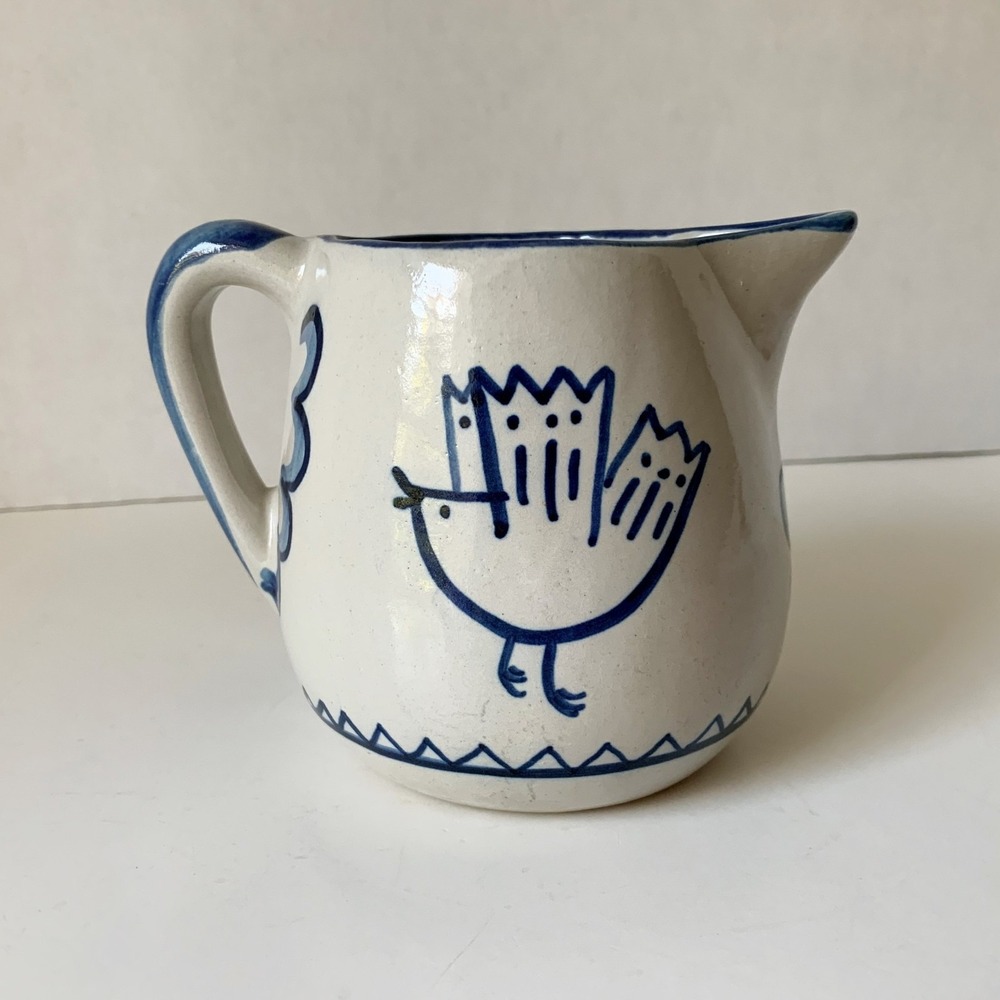 Louisville Stoneware Coo Coo Bird Small Syrup Pitcher 24 oz Made in Kentucky